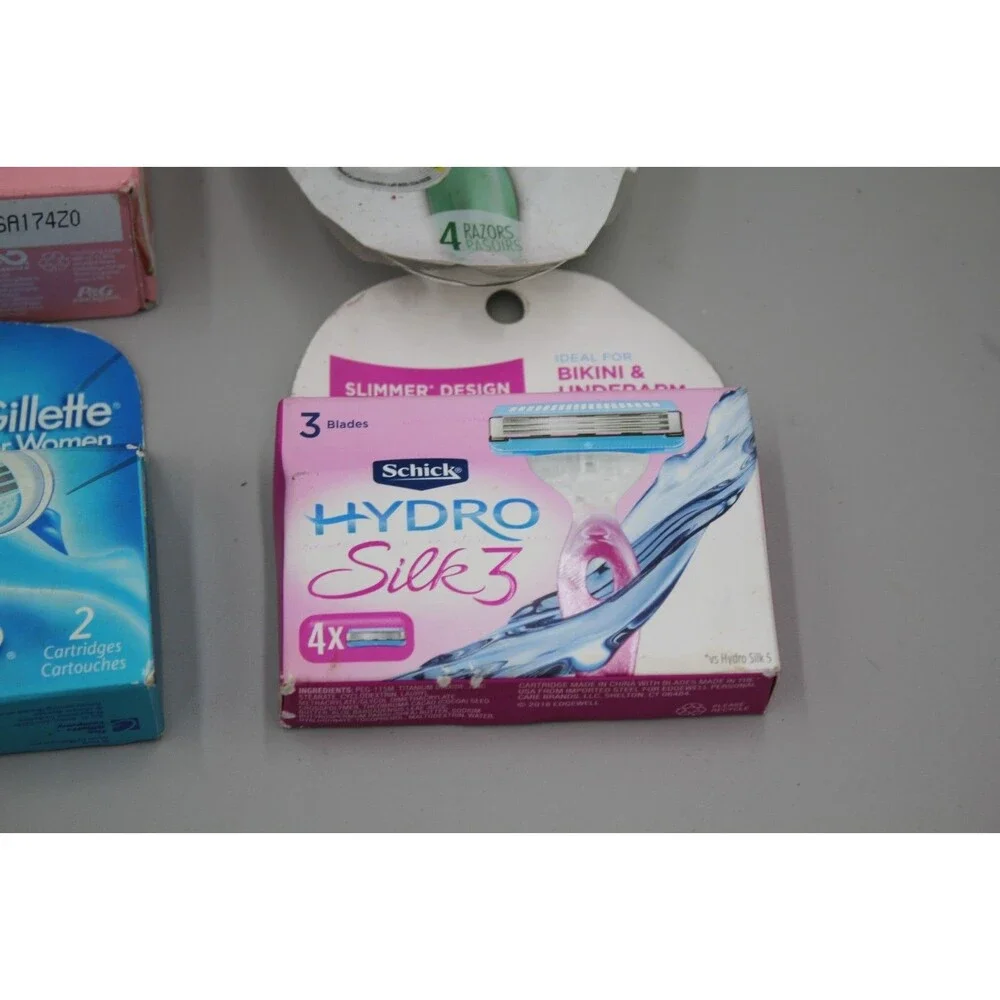 Gillette Venus ComfortGlide Womens Blade Refills + Bic Soleil + Schick HydroSilk